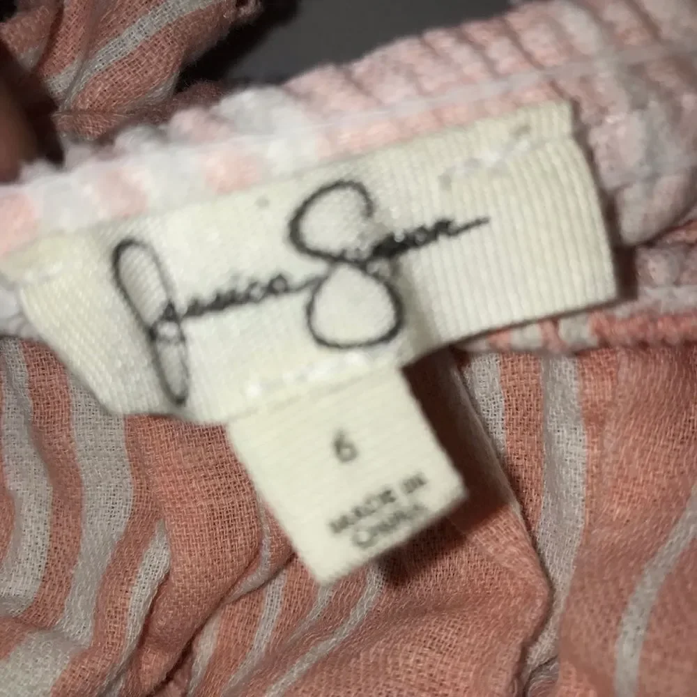 Jessica Simpson Coral Pink Striped Dress